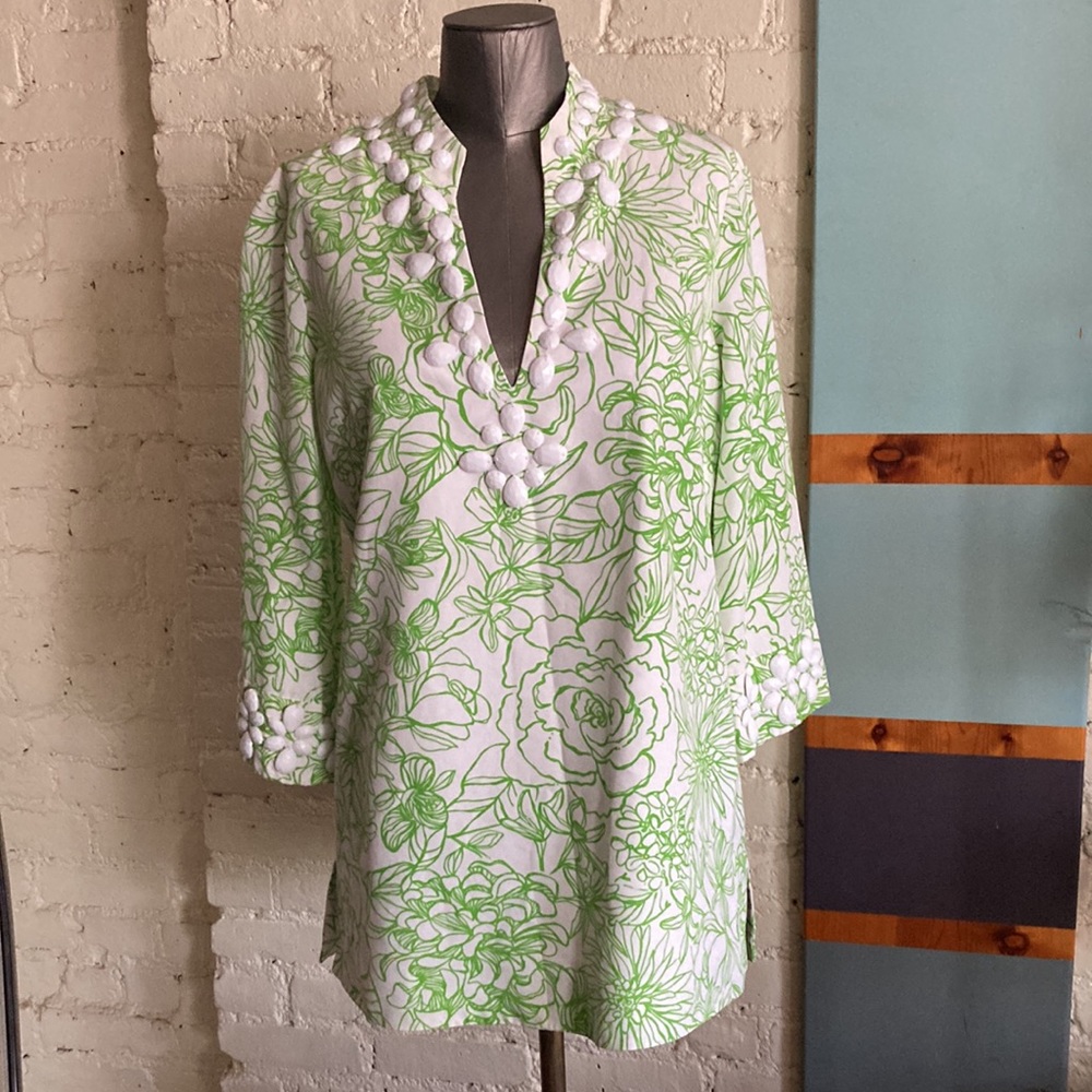 Lilly Pulitzer floral embellished tunic top